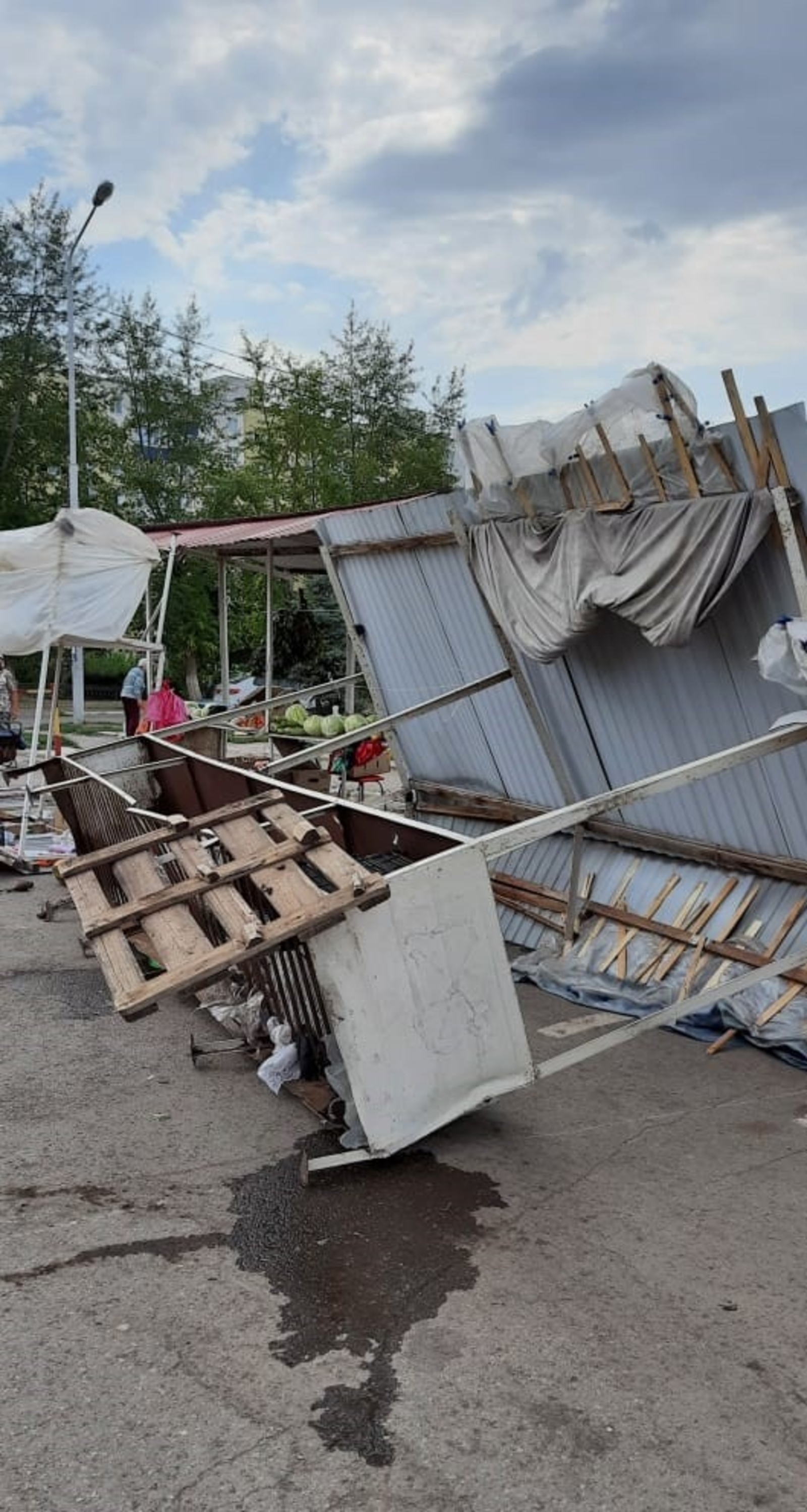 Над башкирским городом Туймазы пронёсся ураган