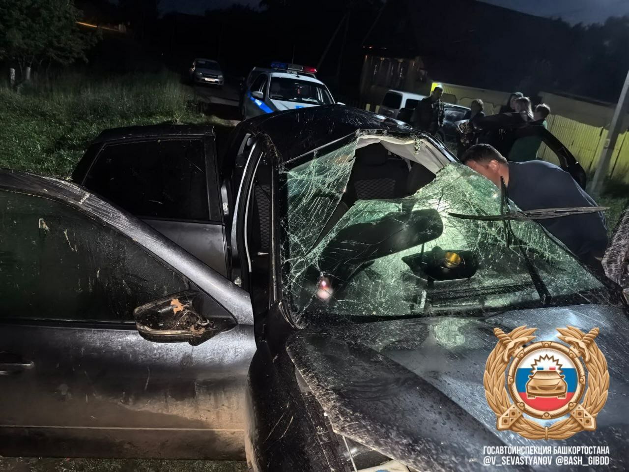 В Башкирии девушка за рулём легковушки разбилась в ДТП