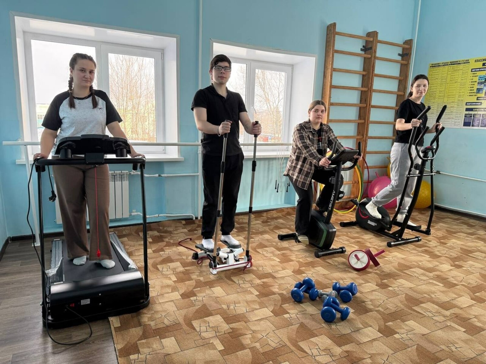 В Башкирии медколледж выиграл грант и приобрёл оборудование для спортзала