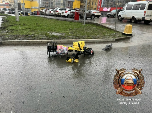 В Уфе водитель легковушки сбил велосипедиста