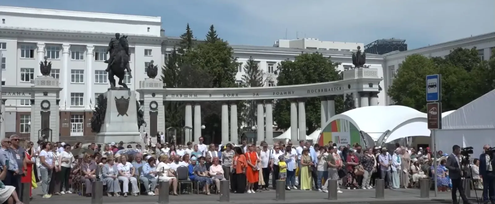 Скриншот видео со страницы ВК Р. Хабирова.