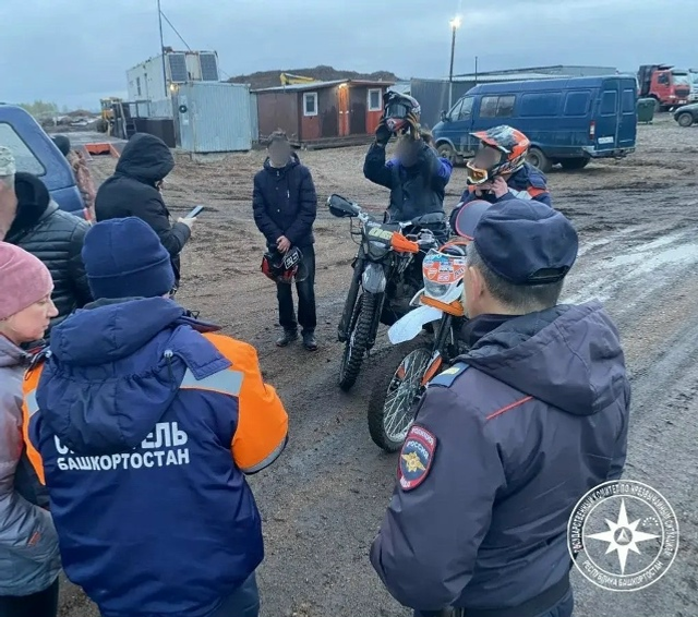 В Башкирии питбайкеры попали в грязевую ловушку