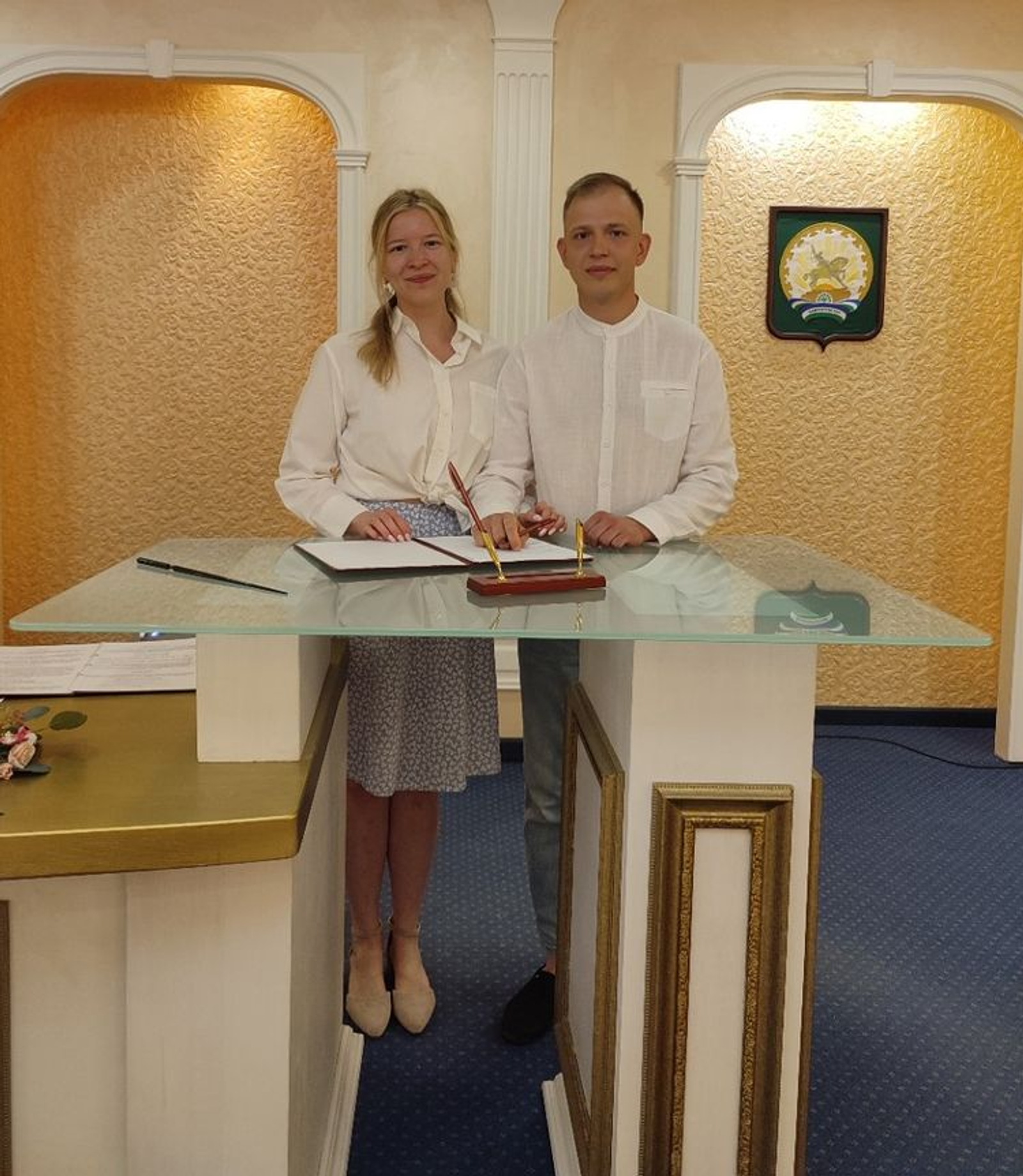 В Башкирии в День России поженилась пара возлюбленных, родившихся 12 июня