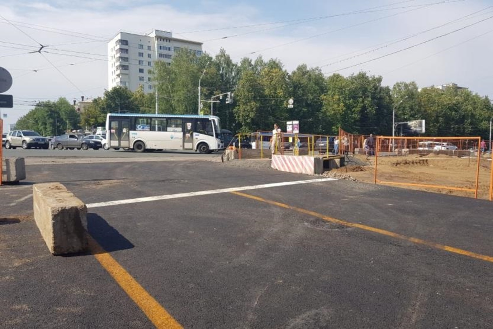 В Уфе открыли проезд по улицам Города Галле и Комсомольской