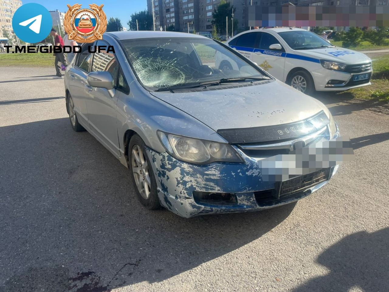 В Уфе после наезда госпитализирован ребёнок