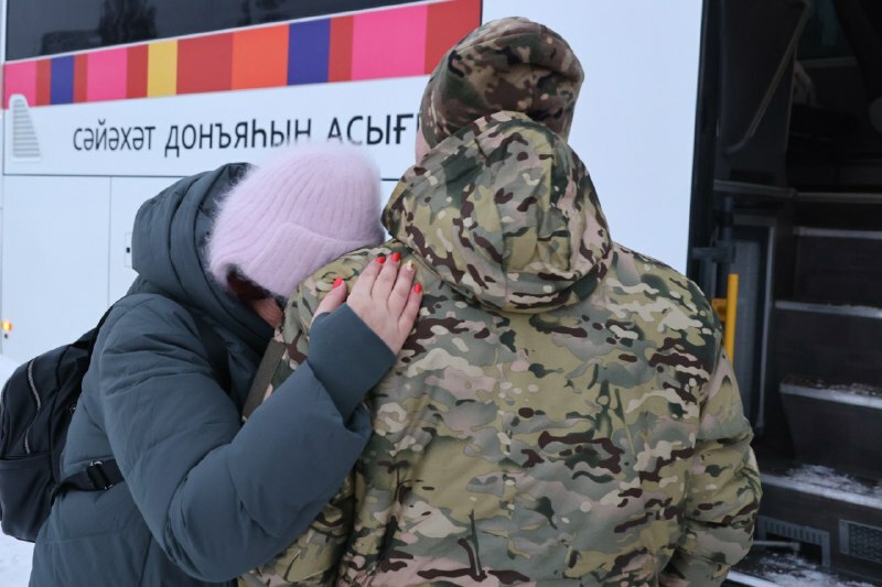 В Уфе бойцов полка «Башкортостан» проводили в зону СВО после отпуска