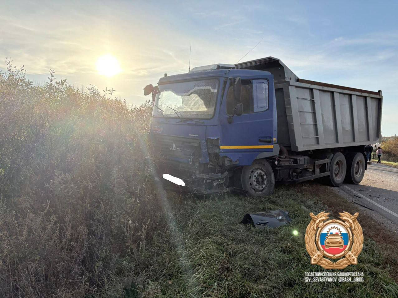В Башкирии кроссовер смяло в ДТП, водитель погиб