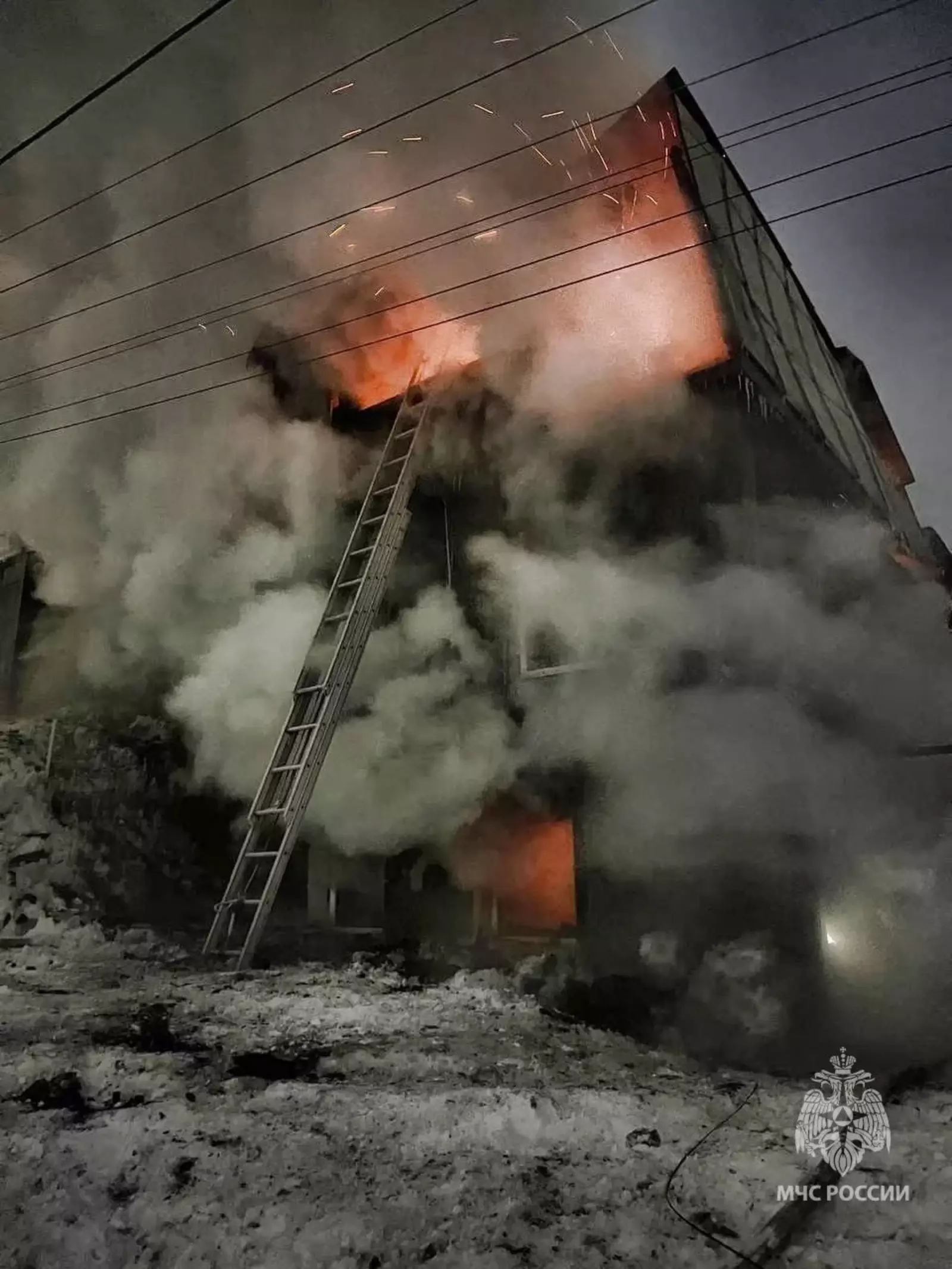 В Уфе в результате пожара пострадал 34-летний мужчина