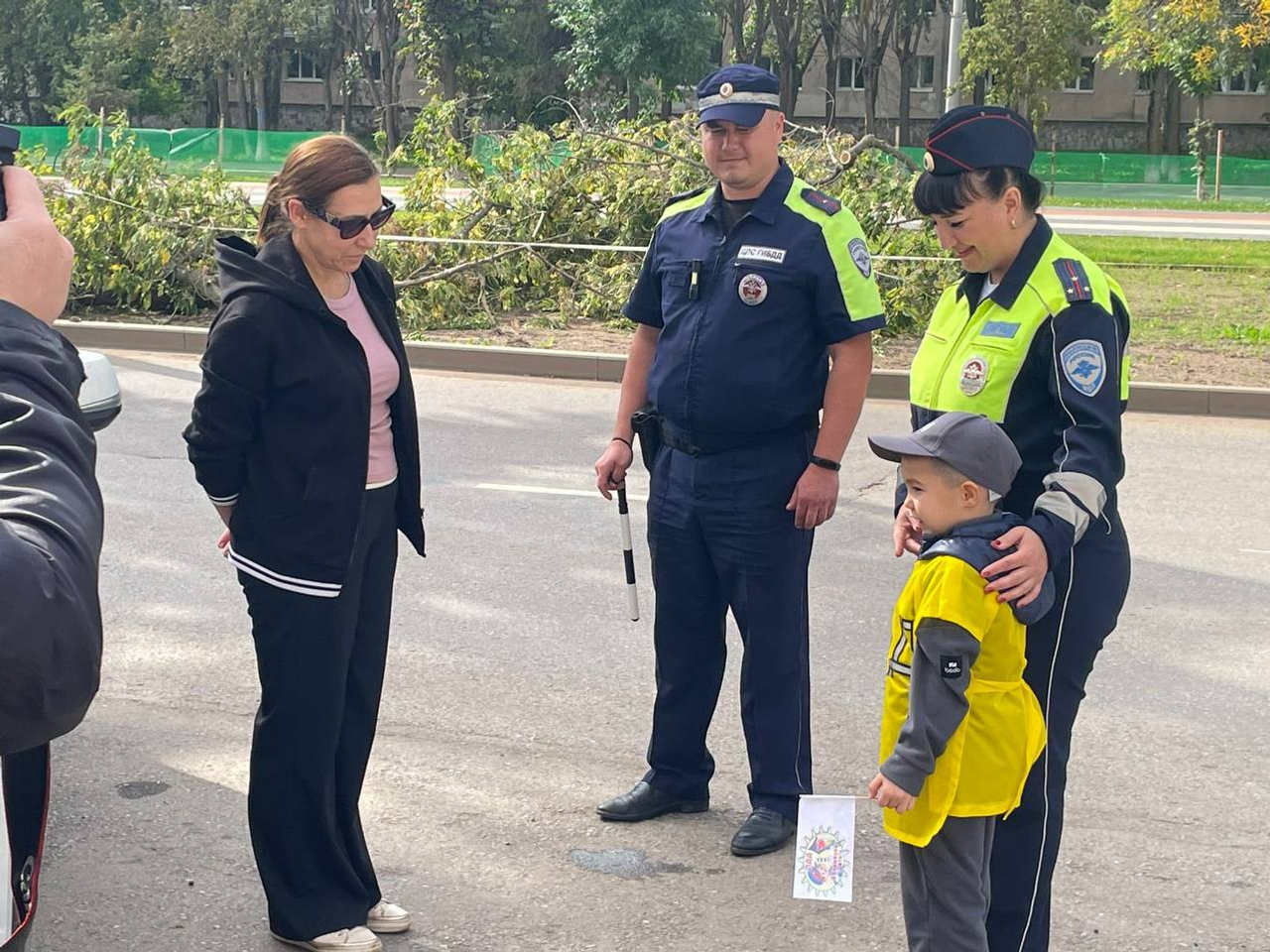 В Башкирии детсадовцы провели акцию «Внимание! На дорогах дети!»