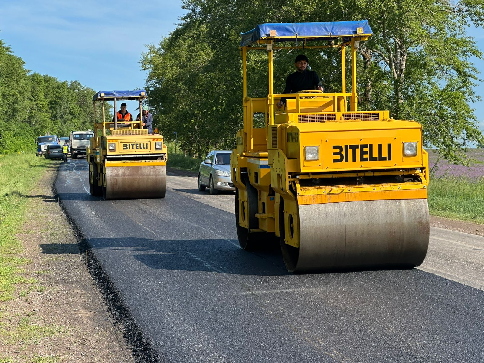 В Башкирии начался ремонт дороги Аксеново-Аксаково-Белебей