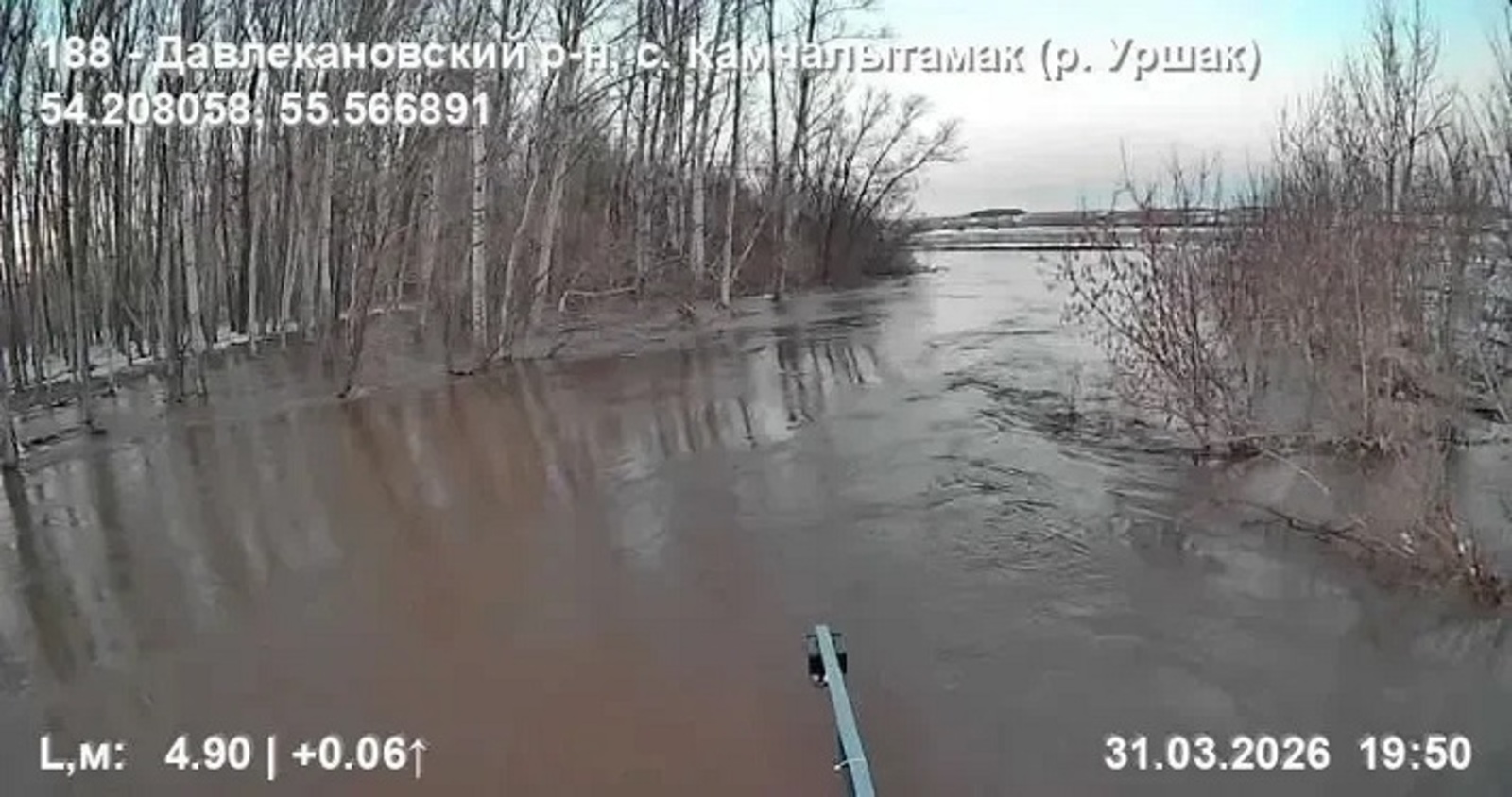 Под Уфой река Юрмаш затопила садовые участки в трёх СНТ