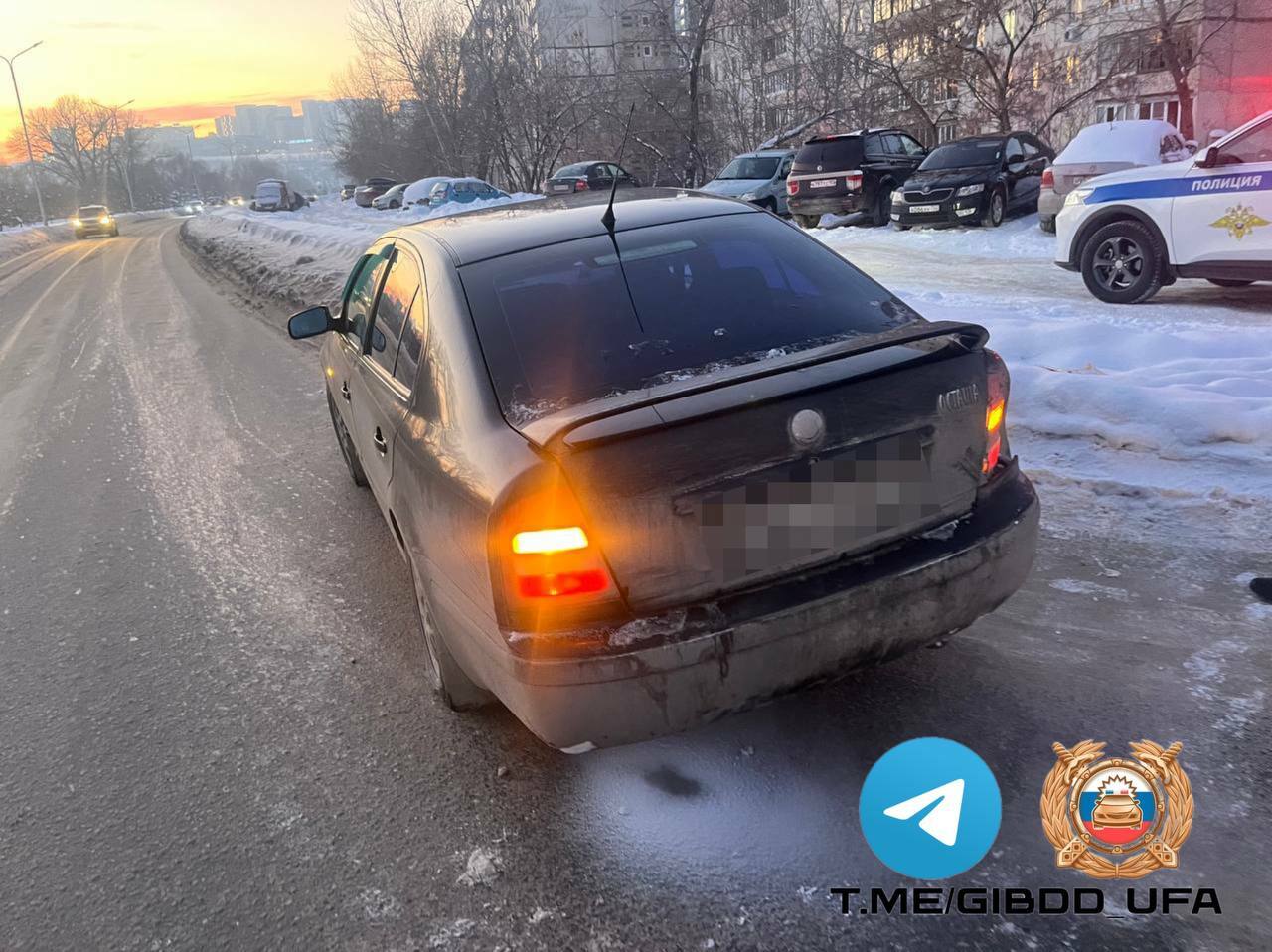 В Уфе после наезда госпитализирован ребёнок