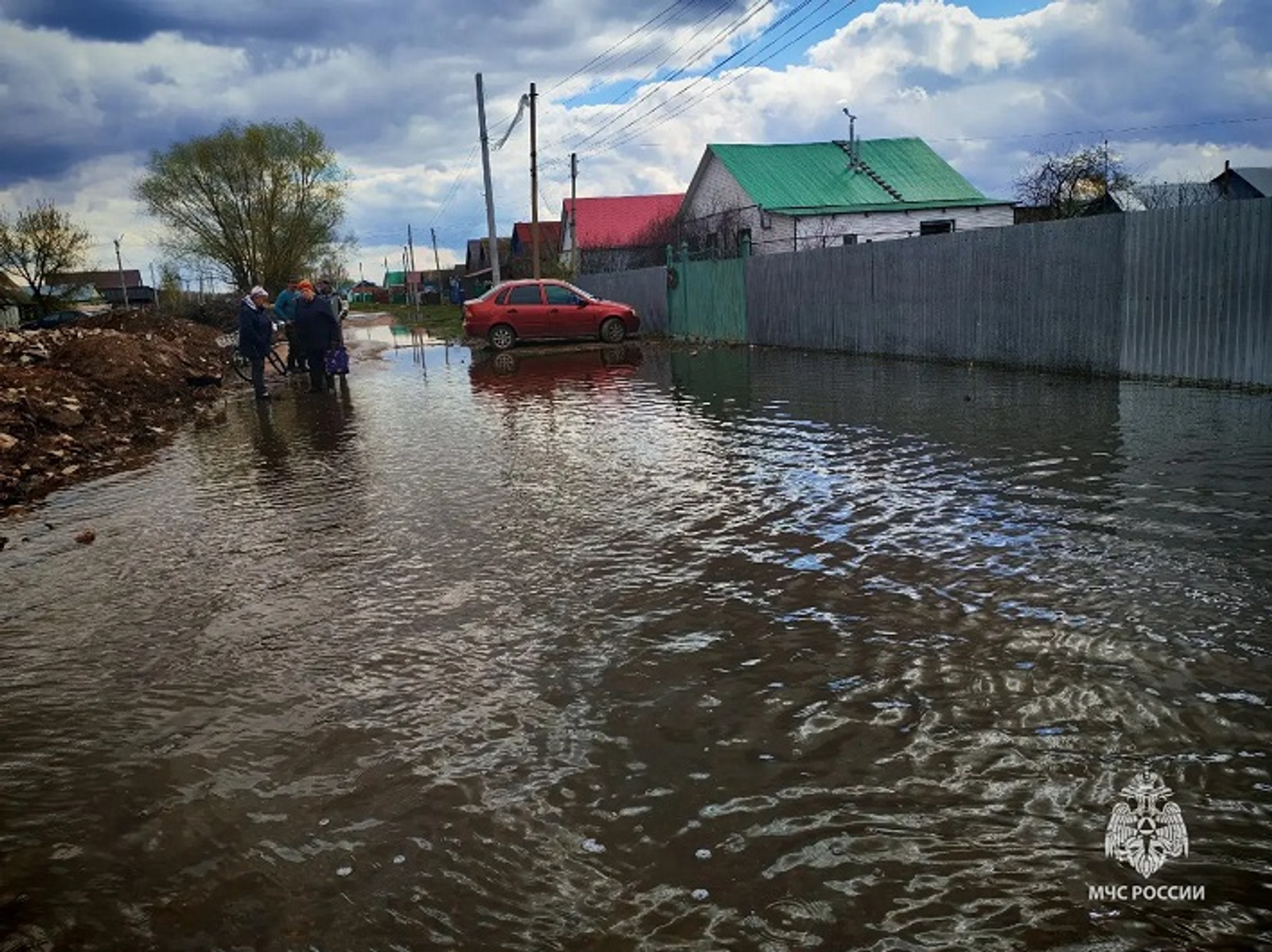 В трёх районах Башкирии подтоплены приусадебные участки