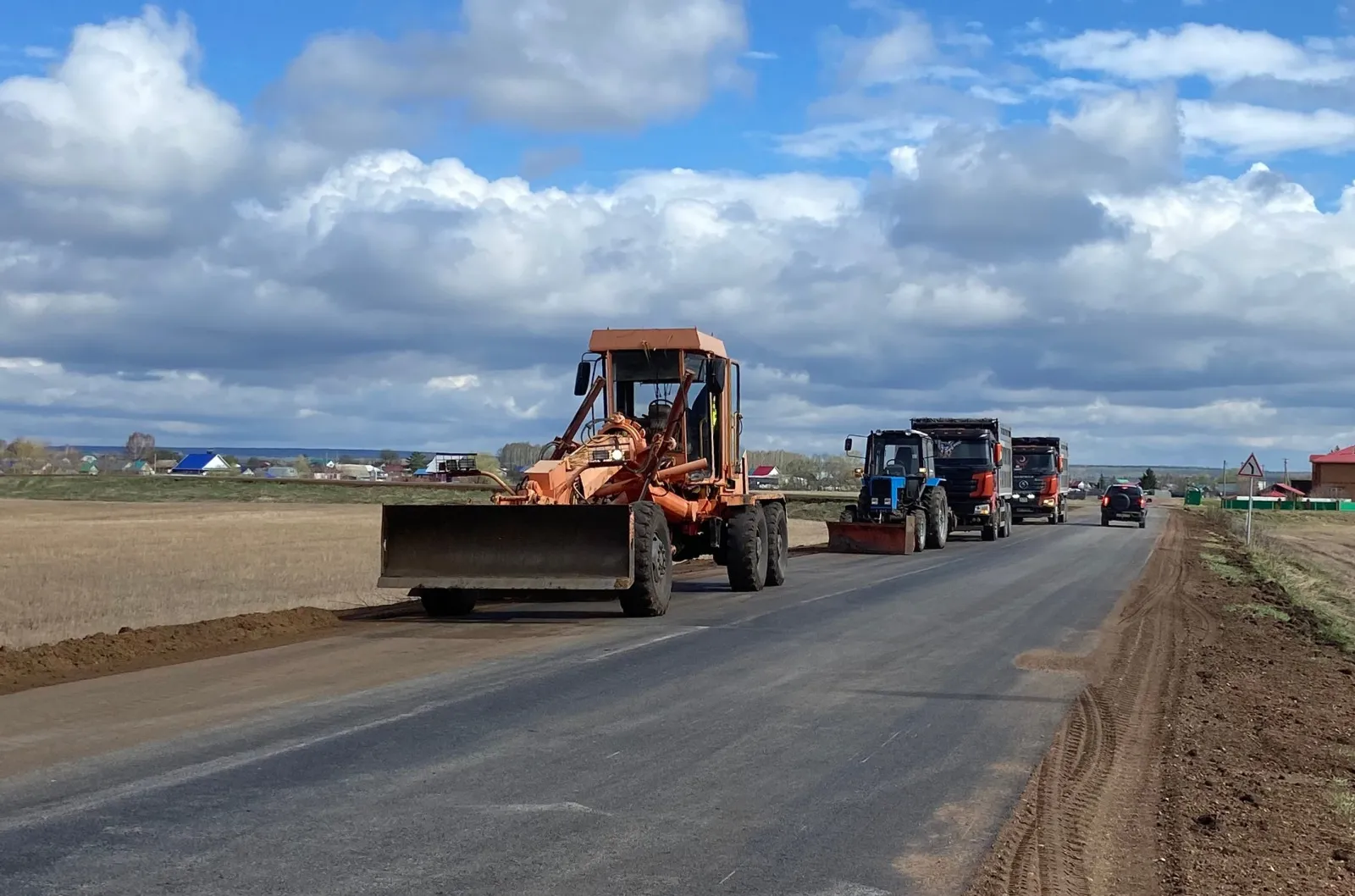 В Башкирии ремонтируют дорогу Старые Тукмаклы — Мамяково