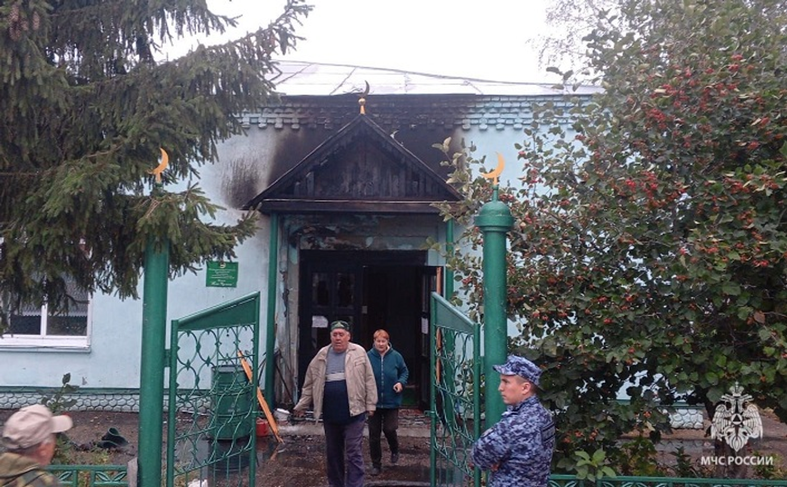 В Башкирии потушили пожар в мечети