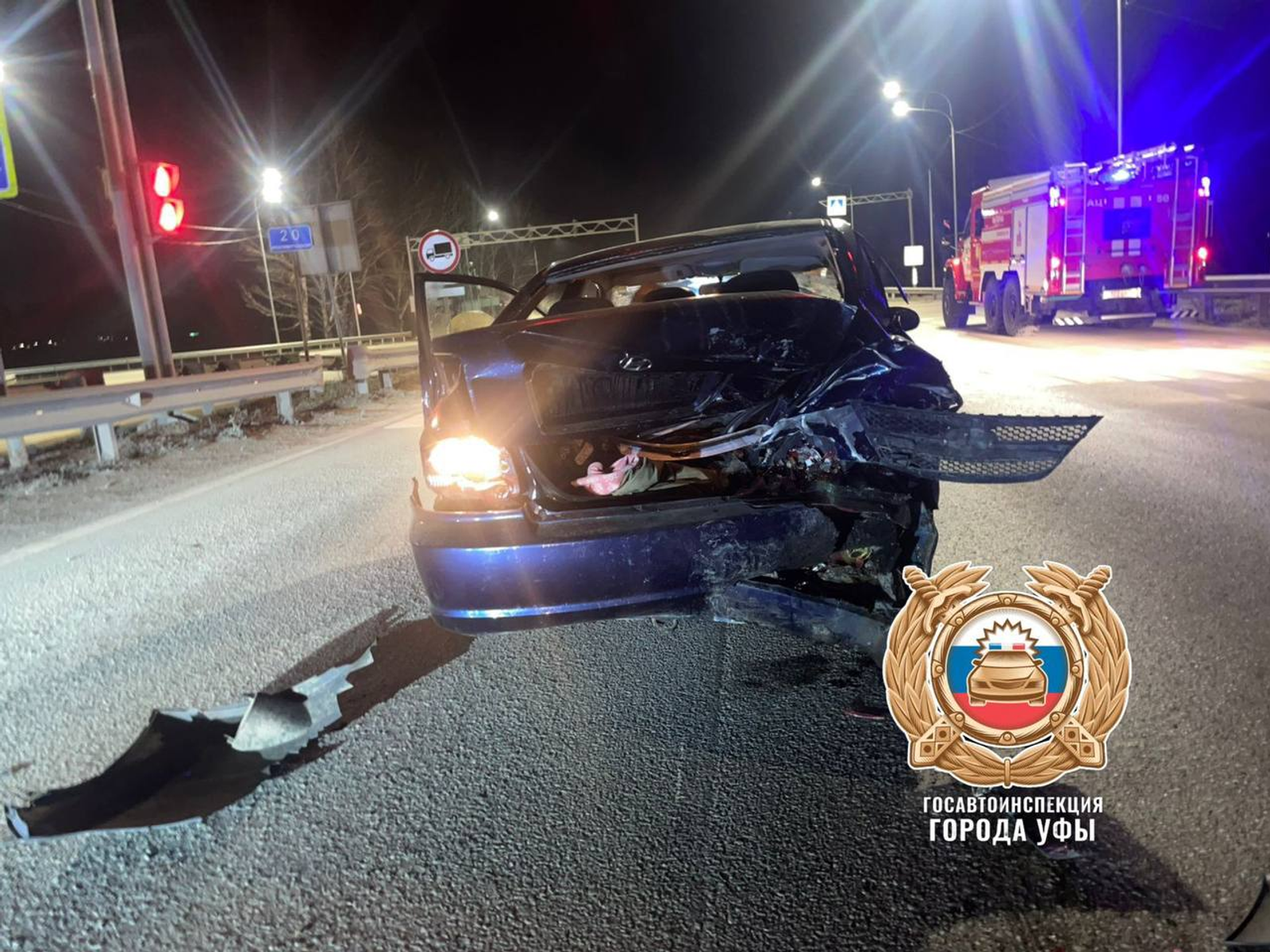 В Уфе погиб водитель «Лады Ларгус»