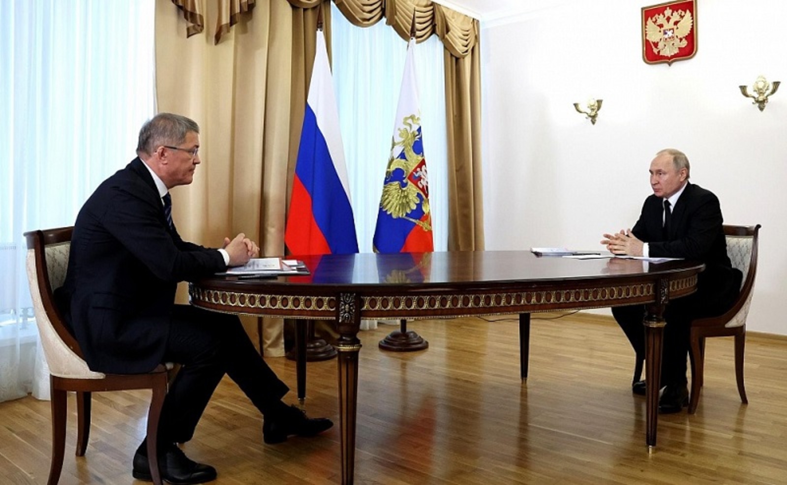 предоставлено пресс-службой главы РБ Владимир Путин поблагодарил жителей Башкирии за моральную поддержку СВО