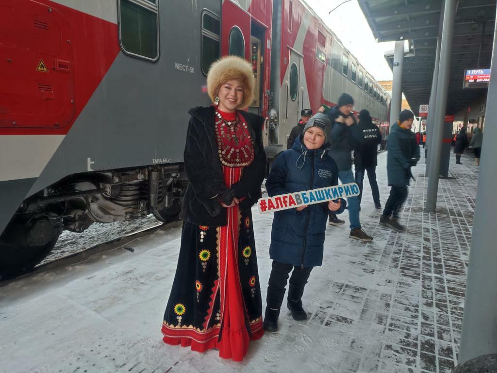 В Уфу прибыл двухэтажный туристический поезд из Самары