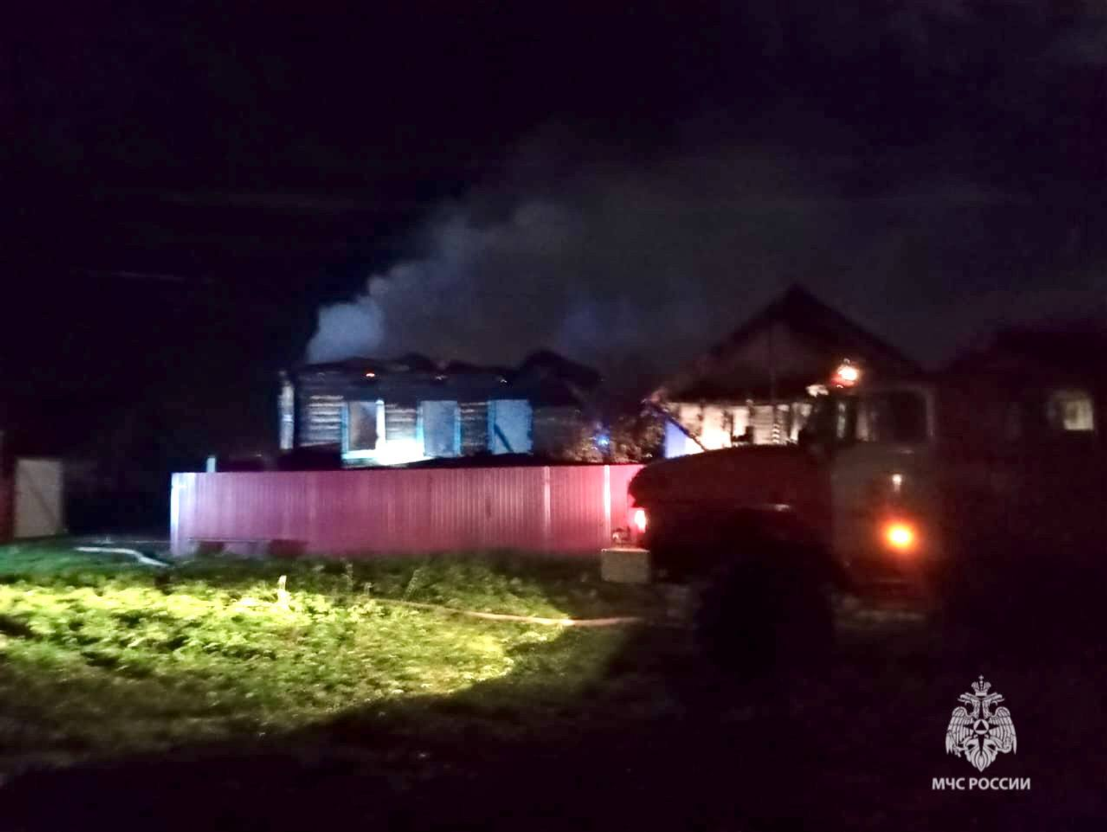 В Башкирии в результате пожара госпитализированы два человека