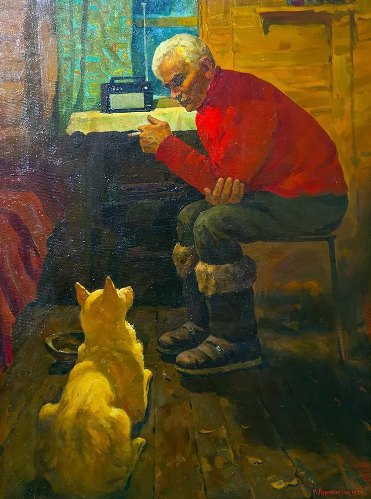 «После вахты. Друзья». 1974 год.