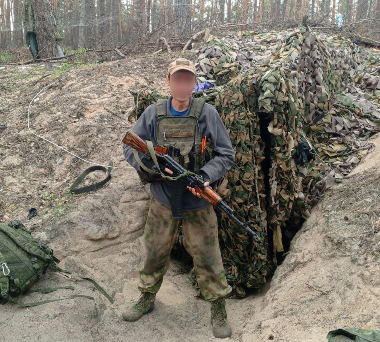 На передовой «Барс» уже два года. // Фото из архива бойца.