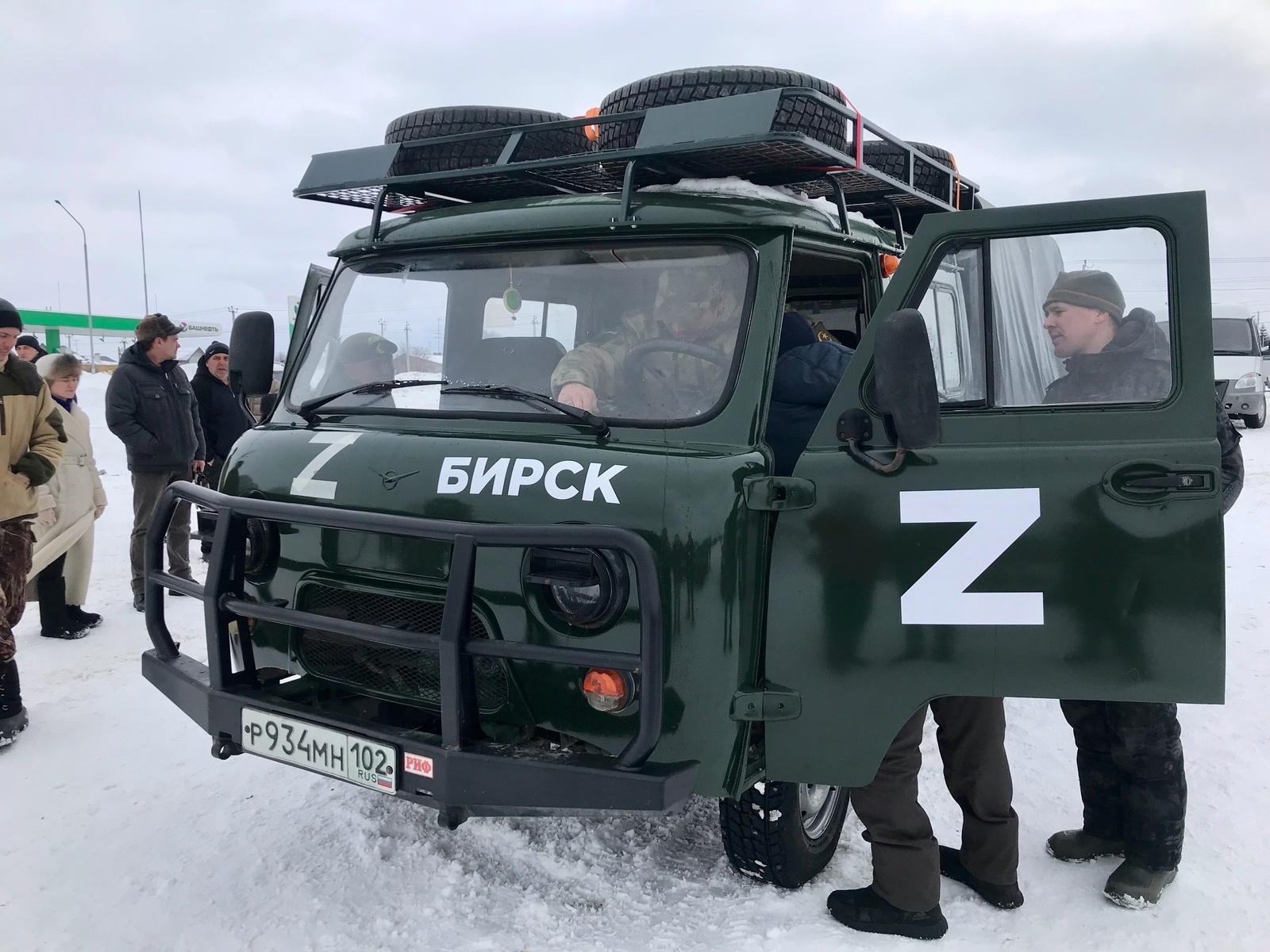Жители Бирска отправили УАЗ «Фермер» для бойцов батальона имени Минигали Шаймуратова
