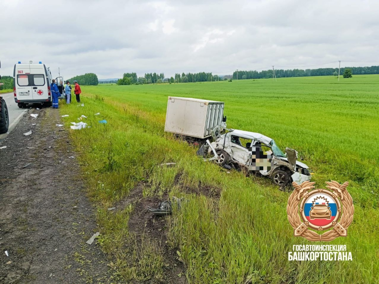 В Башкирии два человека погибли в массовом ДТП