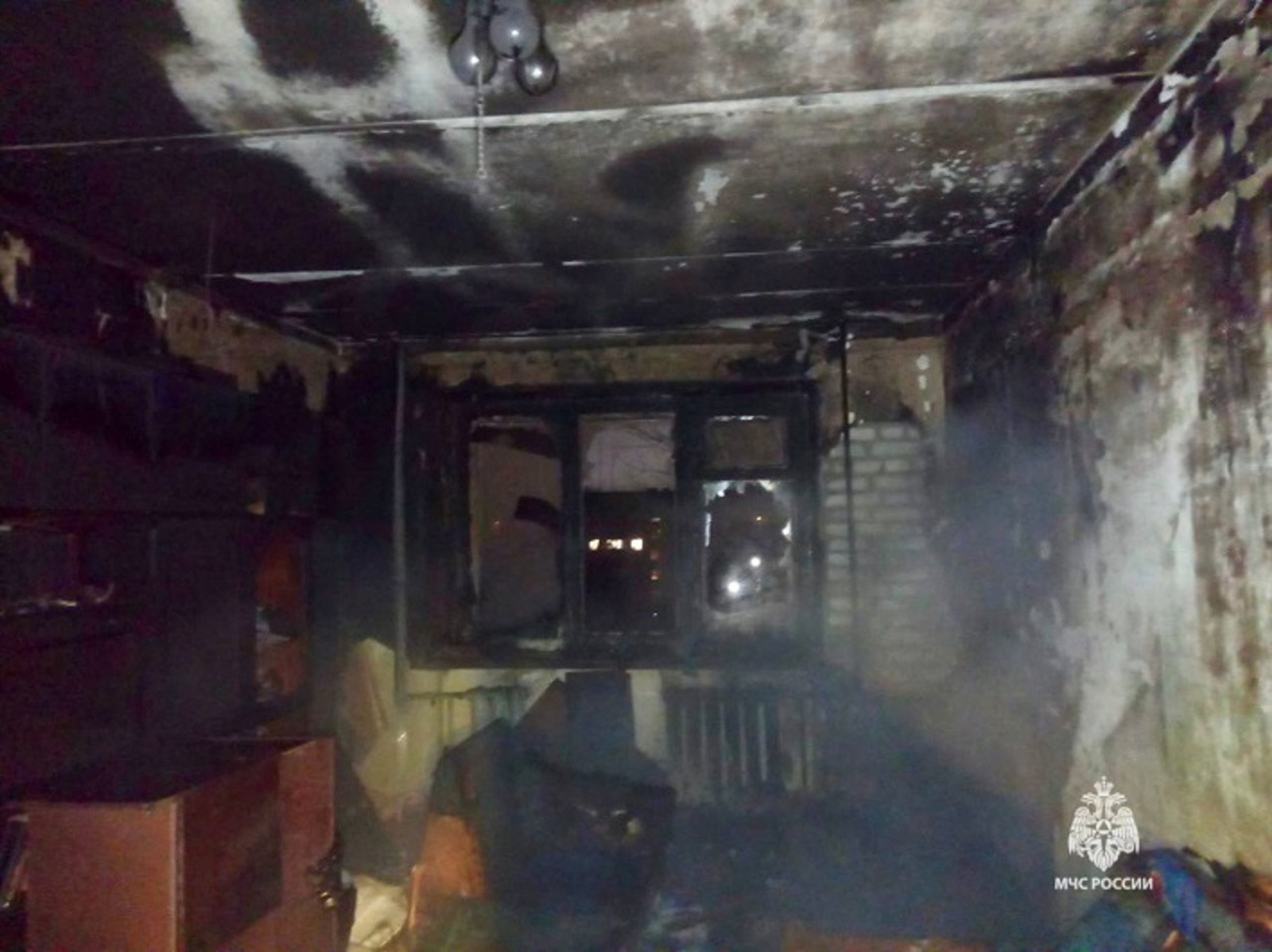 Два жителя Уфы получили тяжёлые травмы в ночном пожаре