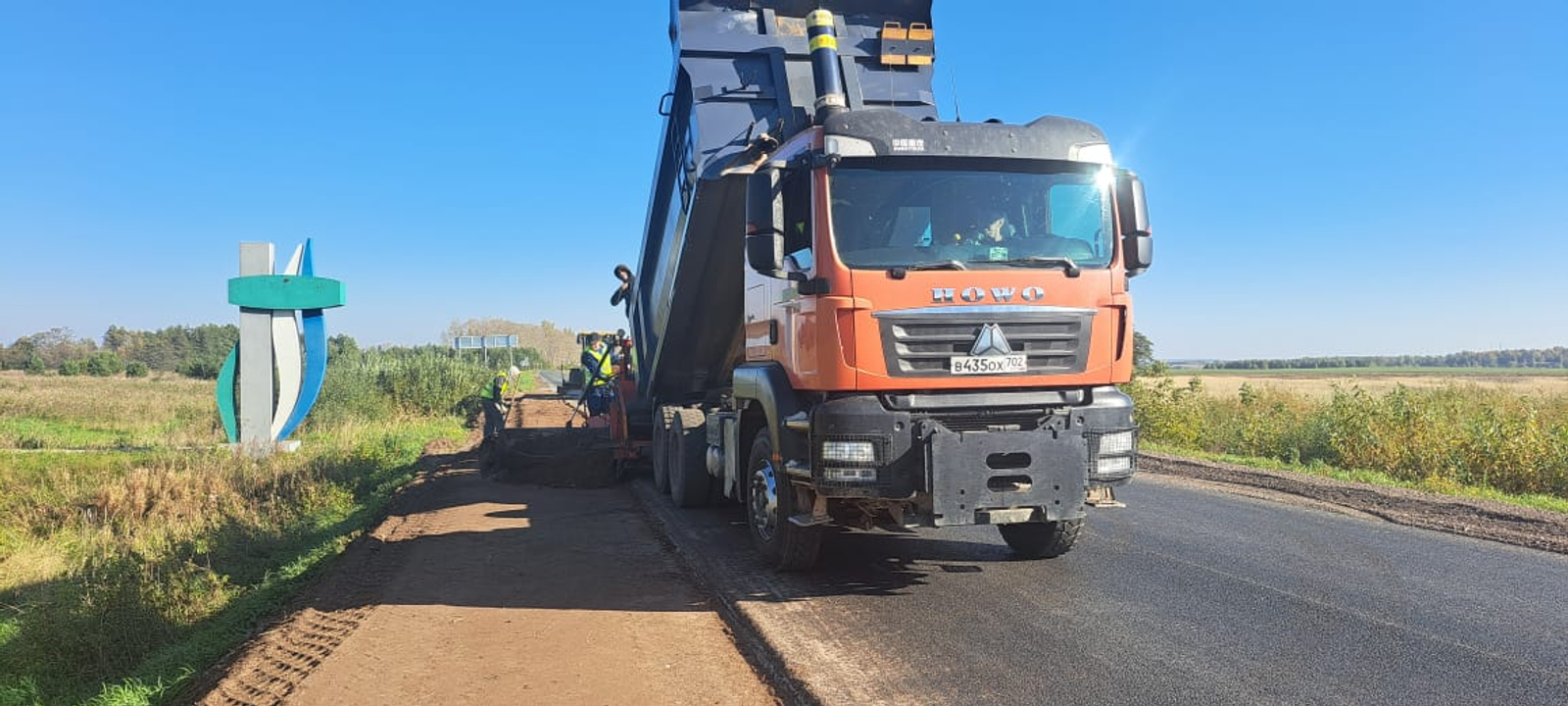 В Башкирии заканчивают ремонт отрезка дороги Шаран – Тюменяк