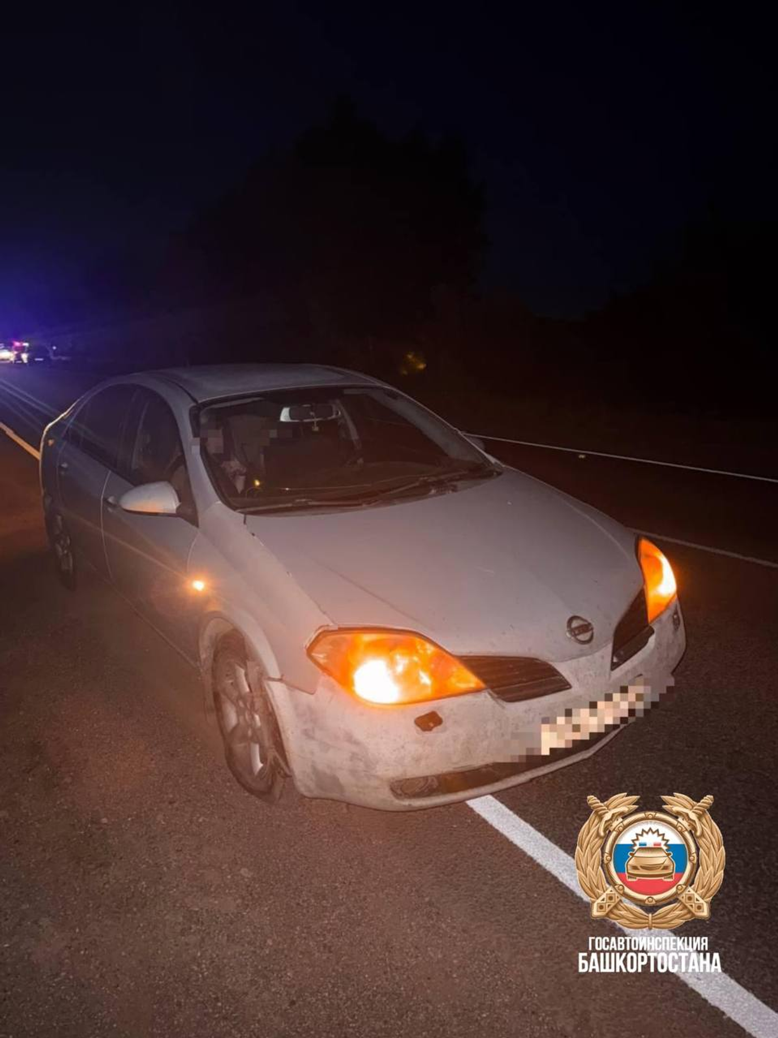 В Башкирии водитель легковушки задавил лежавшего на дороге пешехода