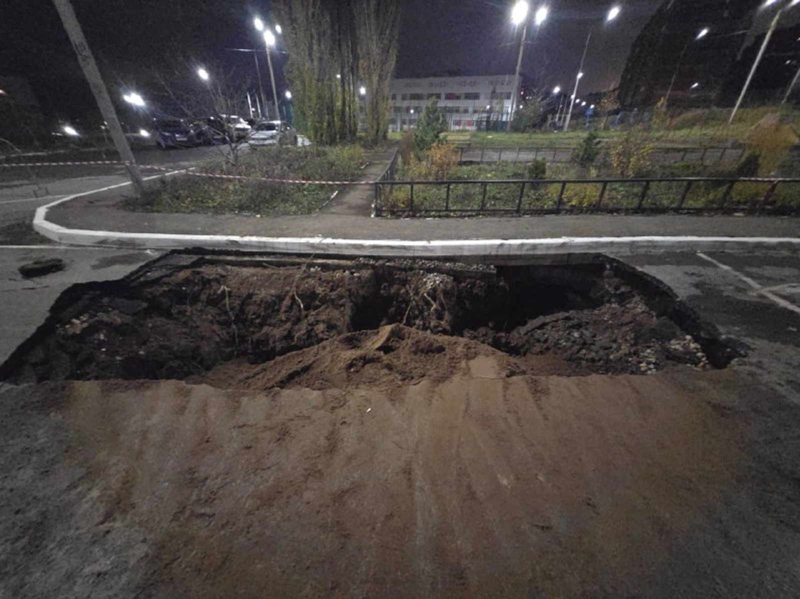 В Уфе произошёл обвал грунта