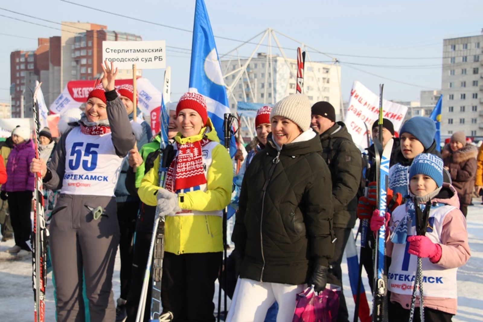 Башкирские суды соревновались в лыжных гонках
