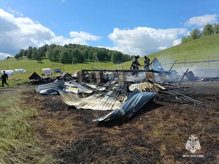 В Башкирии в огне погибли трое детей