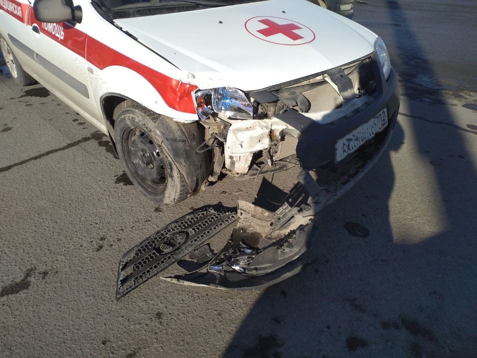 В Уфе в ДТП попал автомобиль скорой помощи