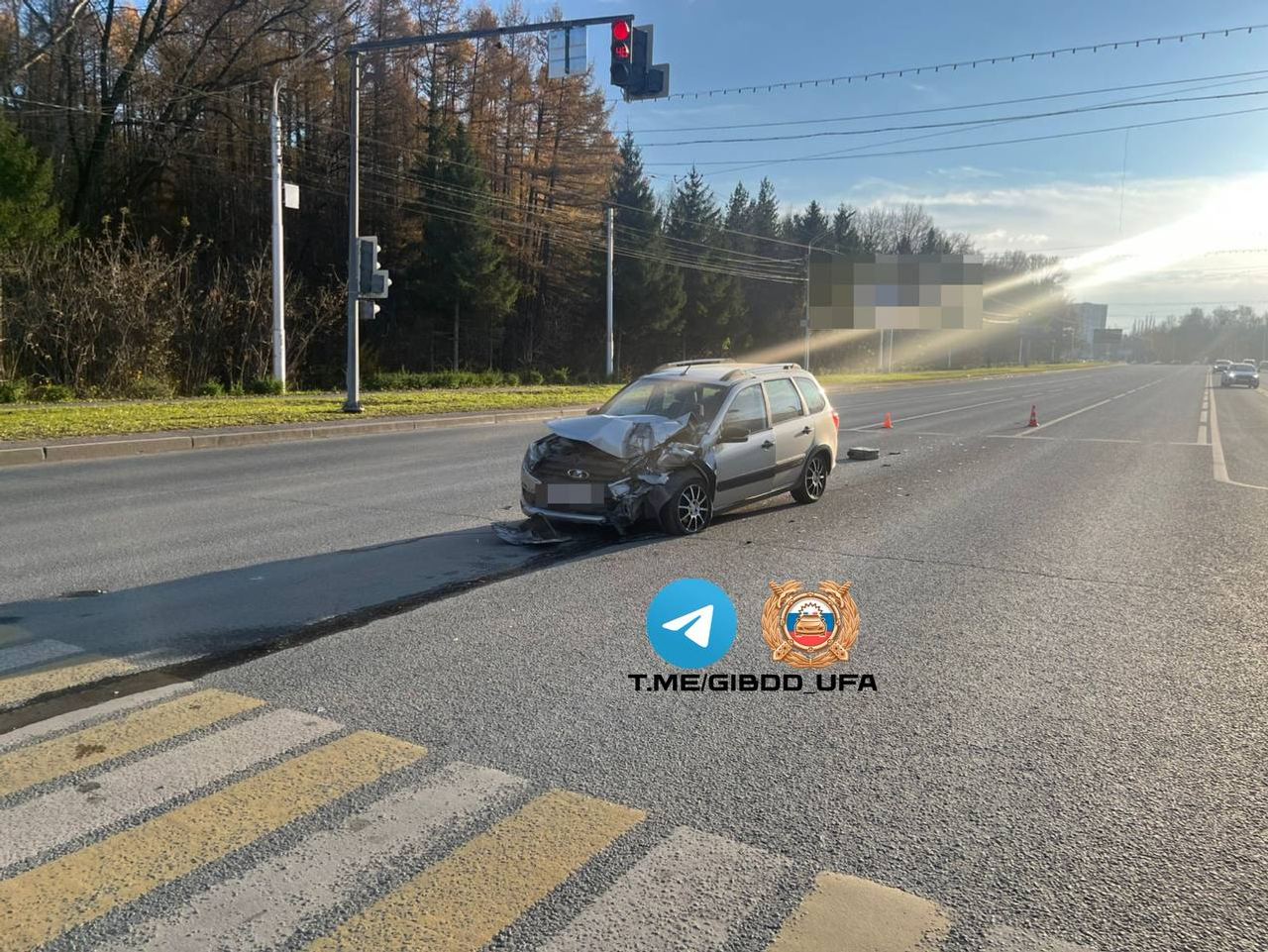 В Уфе после ДТП госпитализирован водитель «Ларгуса»