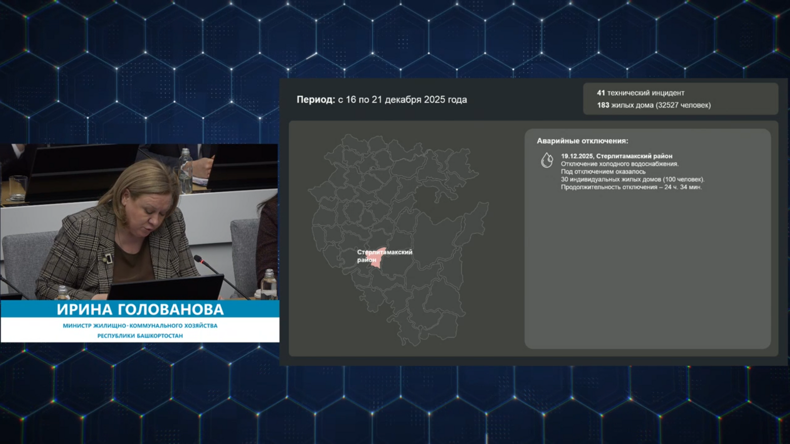 В Башкирии за минувшую неделю произошла одна коммунальная авария