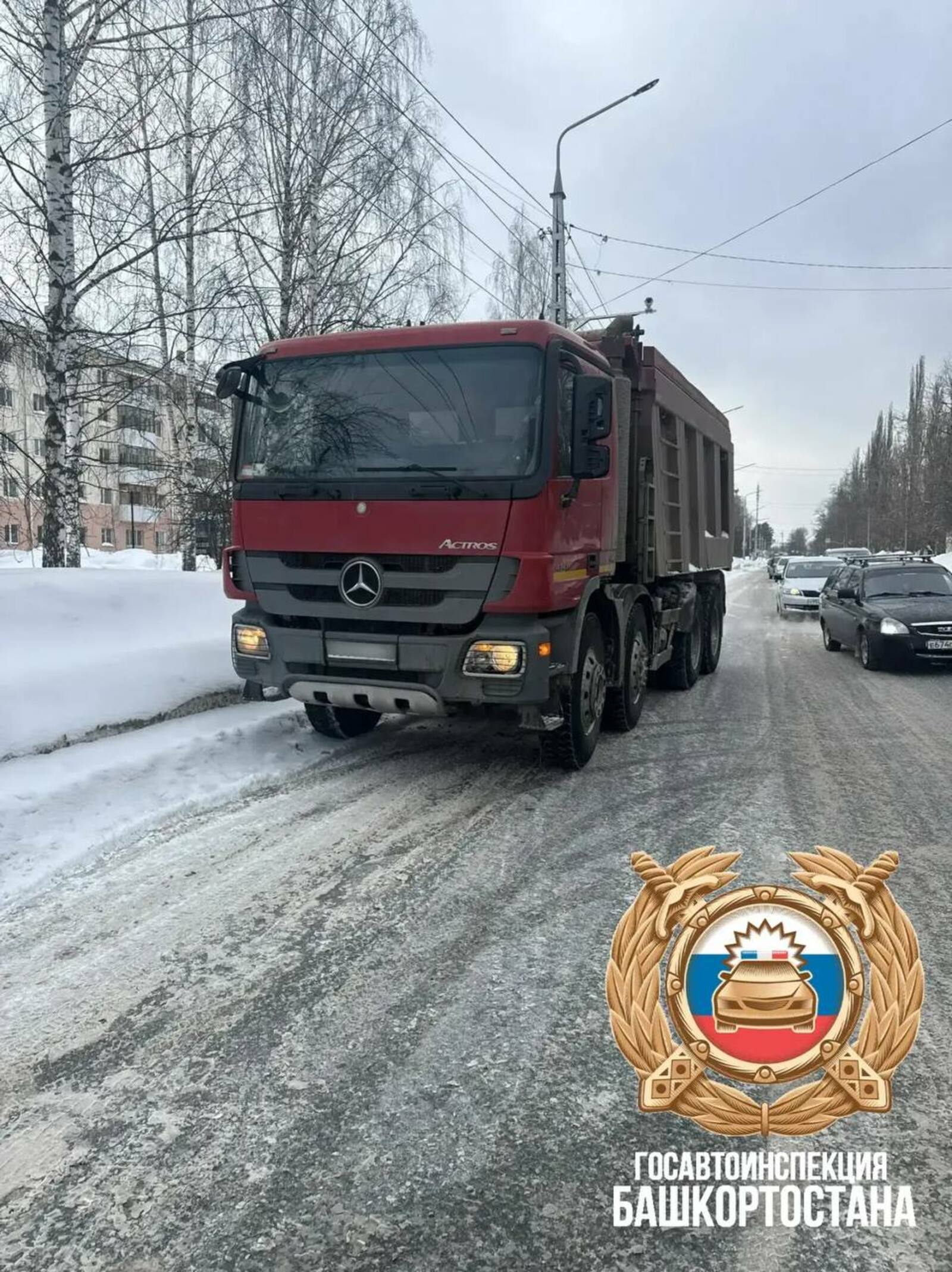 В Нефтекамске задержали пьяного водителя грузовика без прав