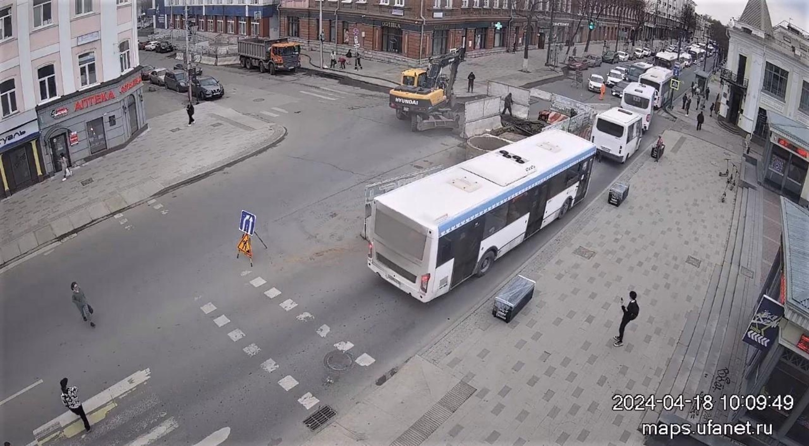 В Уфе предупредили о задержках автобусов из-за ремонта в центре города