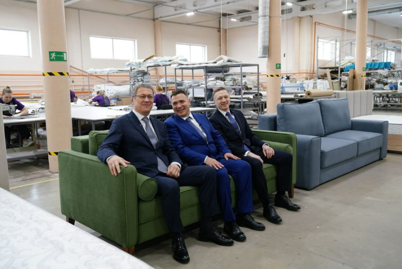 В Башкирии запустили производство матрасов в мебельном кластере