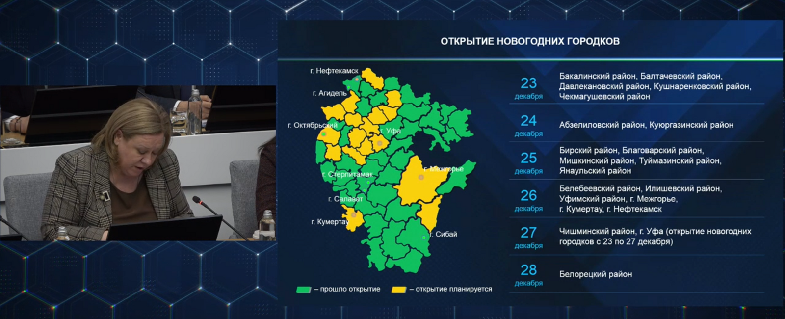 В Башкирии оборудованы 573 новогодних городка