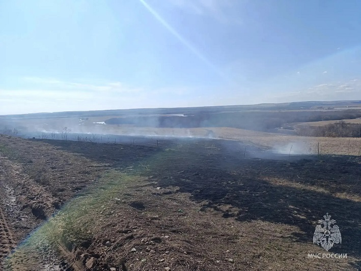 В Башкирии пять раз за сутки горела сухая трава