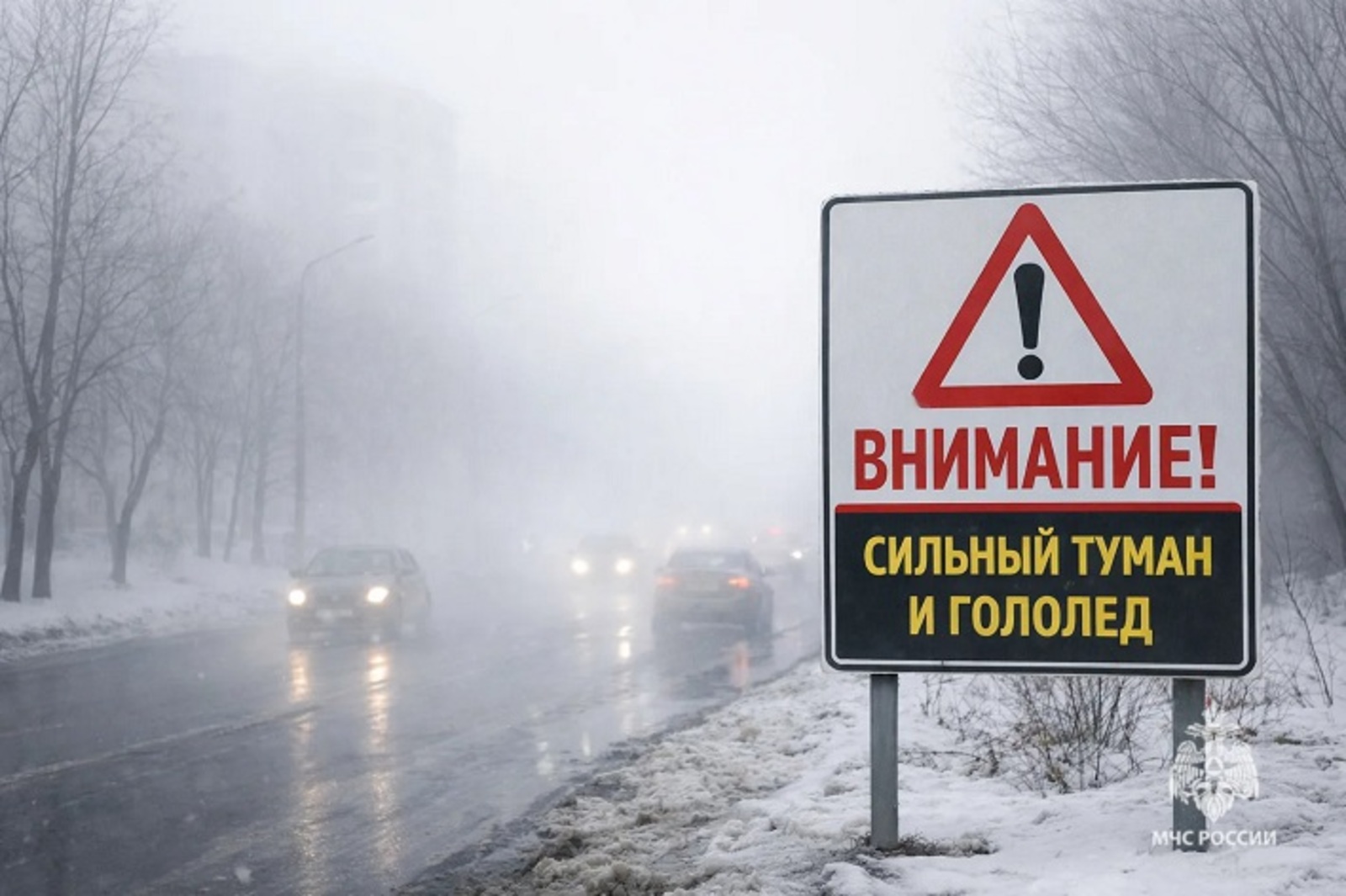 В Башкирии усилится туман и будет скользко