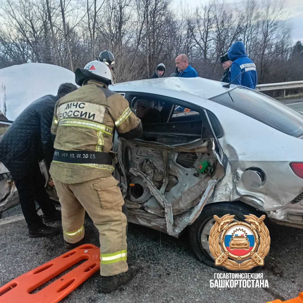 В Башкирии четыре человека пострадали в массовом ДТП