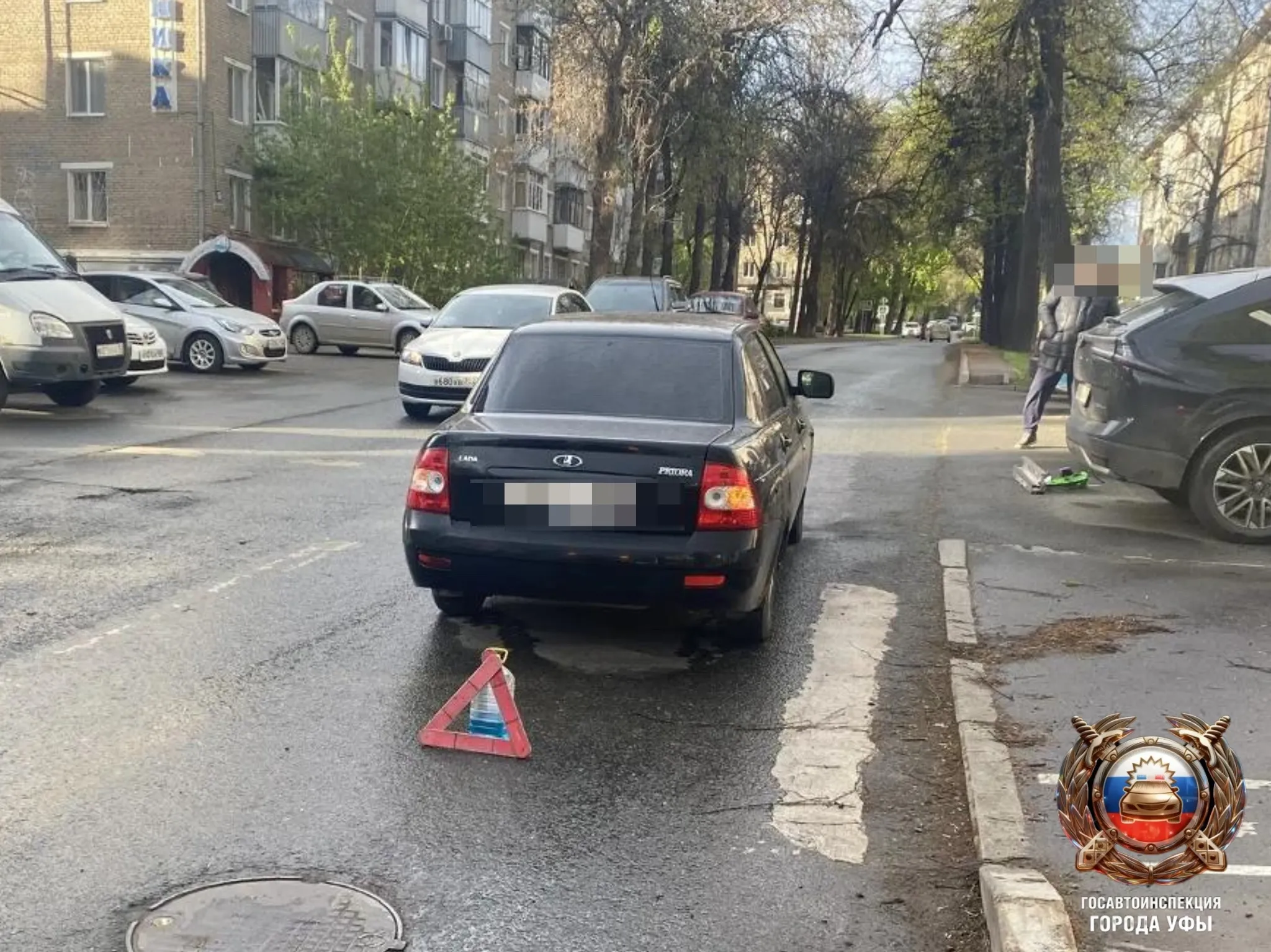 В Уфе водитель легковушки сбил восьмилетнего велосипедиста