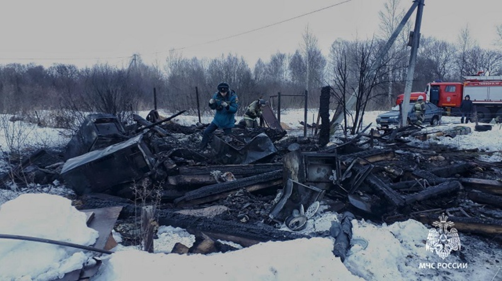 В Башкирии женщина и ребёнок сгорели в садовом доме. Мужчина в больнице с ожогами