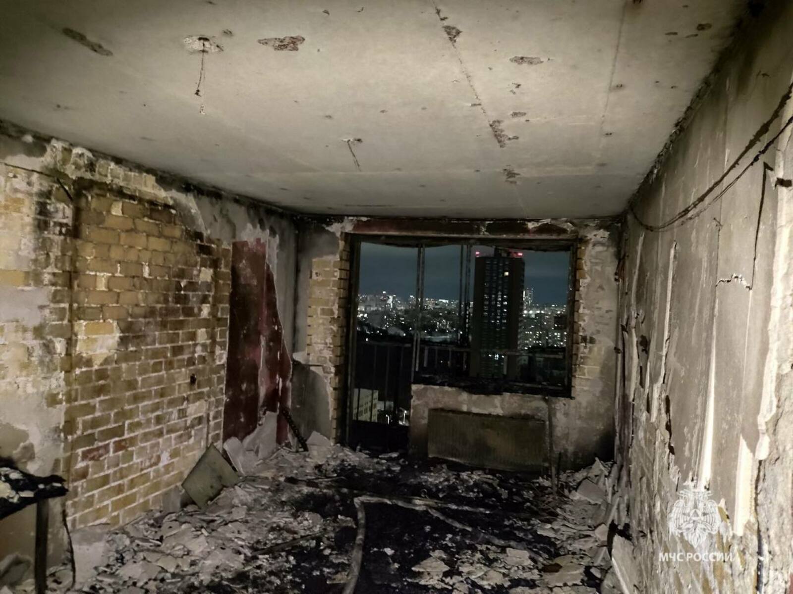 В Уфе загорелась квартира на 25 этаже