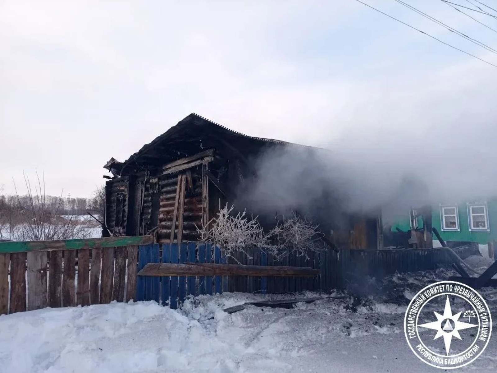 В Башкирии в огне погиб пожилой мужчина