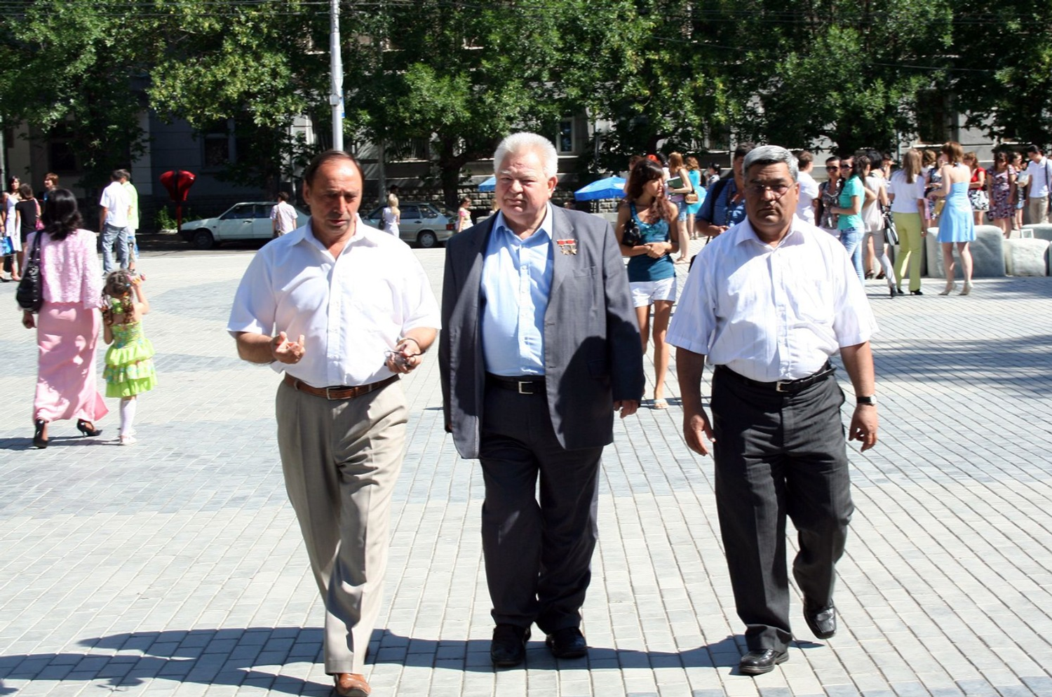 автора Георгий Гречко с руководством БГПУ в Уфе. 18 июня 2010 г.