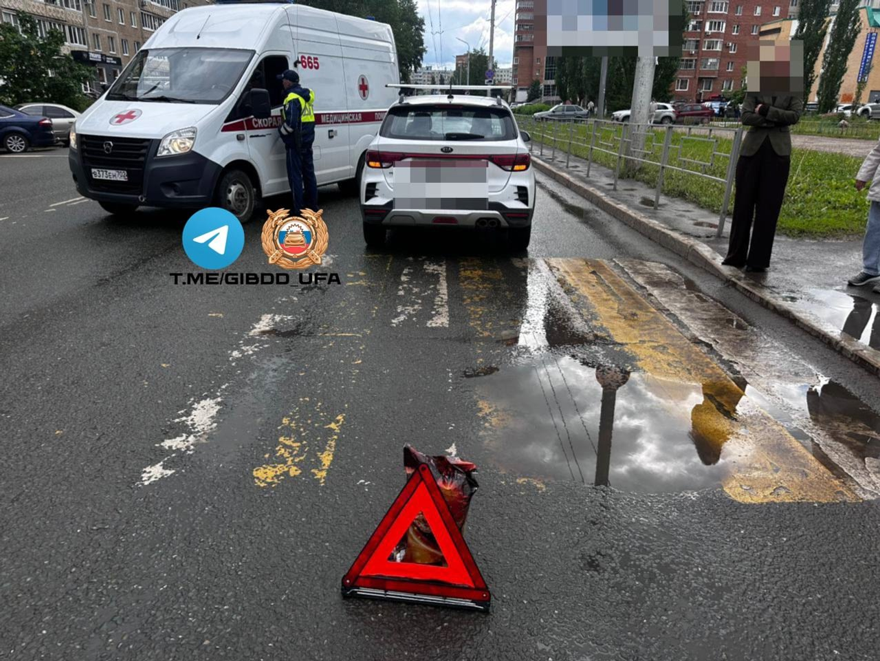 В Уфе пенсионерка госпитализирована после наезда легковушки