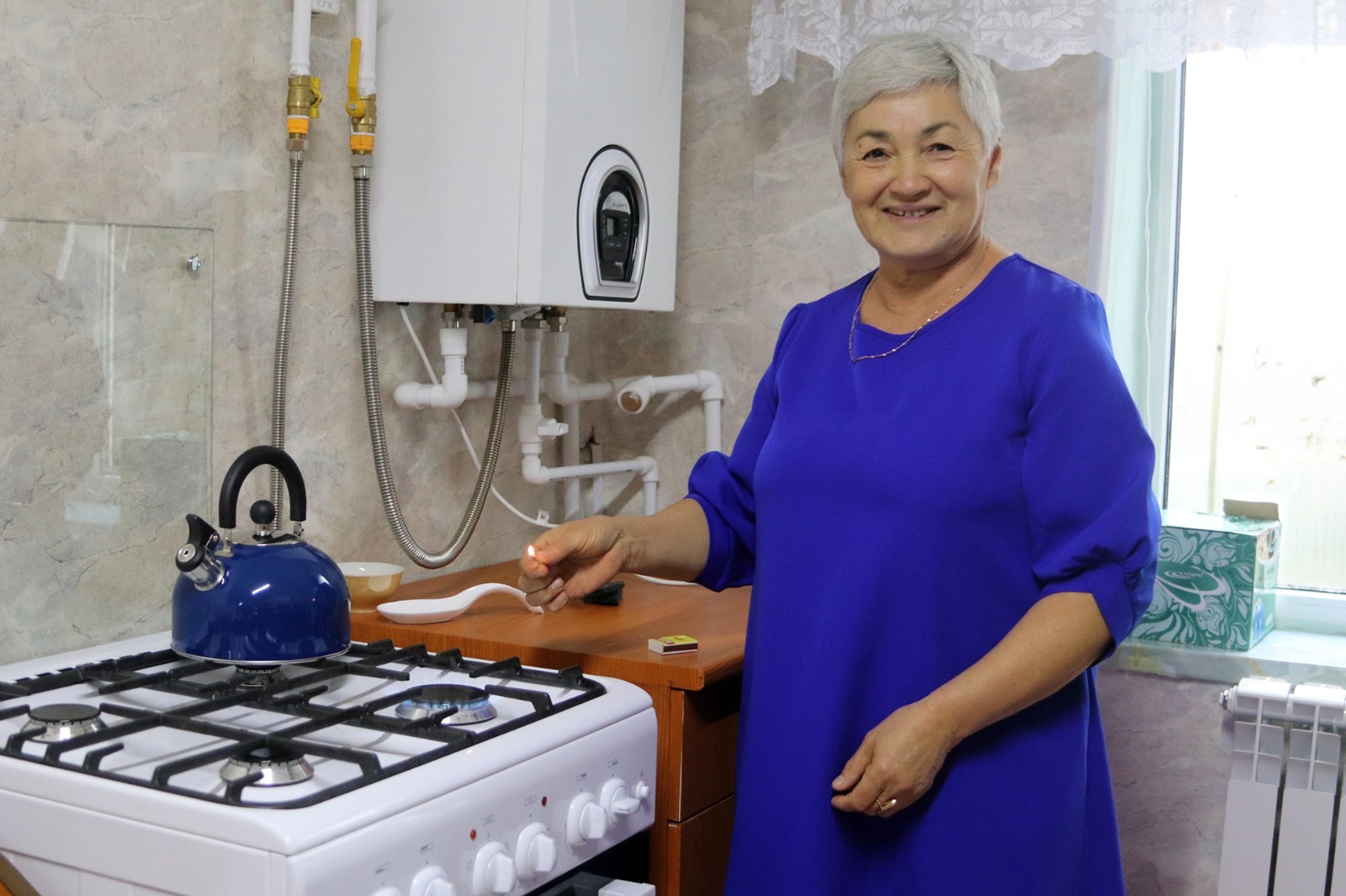 пресс-служба администрации Учалинского района Теперь о дровах можно забыть: в дом пришло голубое топливо.